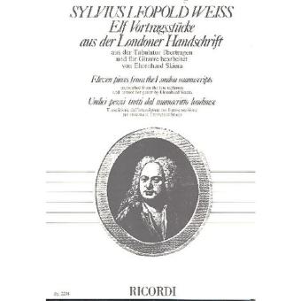11 Vortragsstücke aus der Londoner Handschrift 
