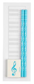 Notizblock Tastatur midi hellblau 