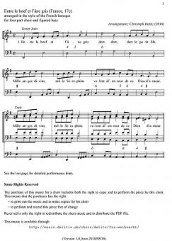 Etre le boef et l'âne gris 