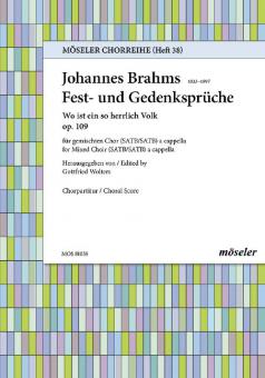 Fest- und Gedenksprüche op. 109 Nr. 3 Download