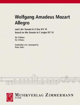 Allegro nach der Sonate C-Dur KV 14 Download