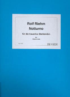 Notturno für die trauerlos Sterbenden 