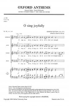 O Sing Joyfully 
