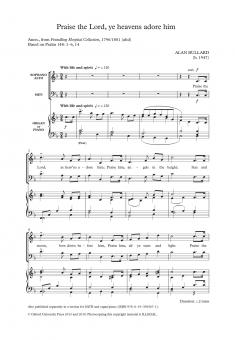 Praise the Lord, ye heavens adore him 