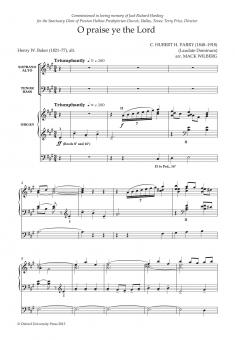O praise ye the Lord 