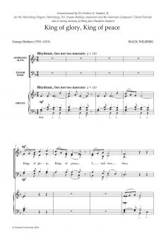 King of glory, King of peace 