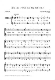 Into this world, this day did come 