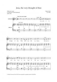 Jesu, the very thought of thee 