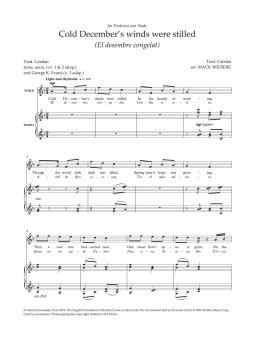 Cold December's winds were stilled 