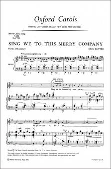 Sing We To This Merry Company 