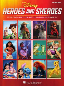 Disney Heroes and Sheroes for Big-Note Piano 
