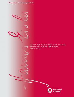 Gesamtausgabe Serie 3: Musik für Singstimme und Klavier 2.1 