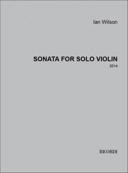 Sonata for Solo Violin 