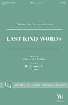 Last Kind Words 