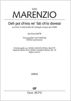 Deh poi ch'era ne' fati ch'io dovessi Standard