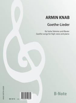 12 Lieder nach Goethe 