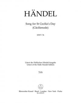 Song for St Cecilia´s Day HWV 76 