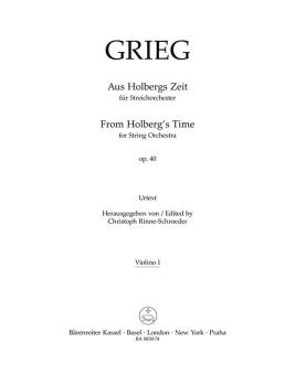 Aus Holbergs Zeit op. 40 