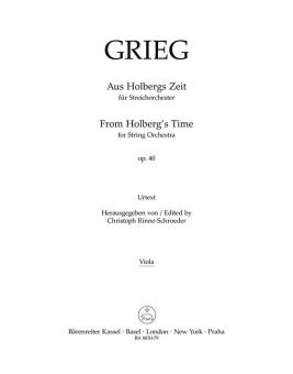 Aus Holbergs Zeit op. 40 