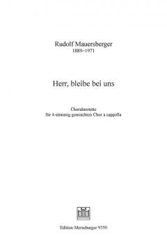 Herr, bleibe bei uns 