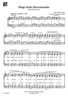 Klagt nicht übereinander 