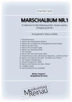 Marschalbum 1 - Bariton, Posaune C (Ersatzstimme für Horn) 
