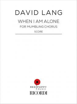 When I am Alone 