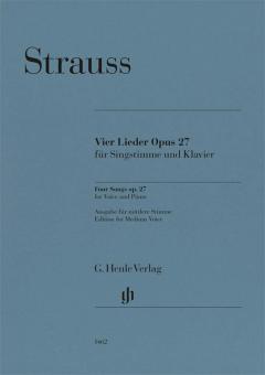 4 Lieder op. 27 
