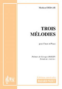 3 mélodies de Georges Barzin 