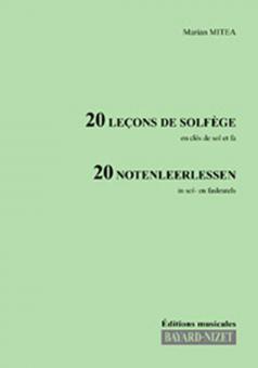 20 Leçons de formation musicale - Chant 2 clés 