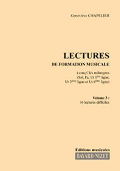Lectures de formation musicale 3 - Chant 5 clés 