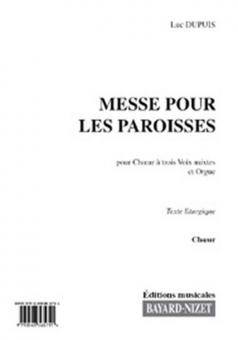 Messe pour les paroisses - choeur 