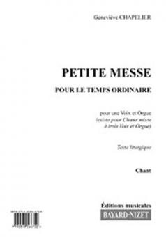 Petite Messe pour le temps ordinaire - chant 