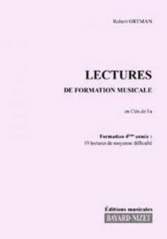 Lectures de formation musicale 4A - Chant clé de fa 
