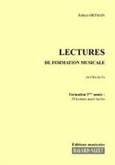 Lectures de formation musicale 3 - Chant clé de fa 