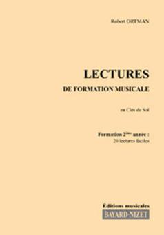 Lectures de formation musicale 2 - Chant clé de sol 