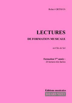 Lectures de formation musicale 1 - Chant clé de sol 