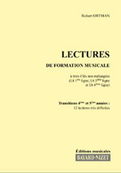 Lectures de formation musicale 10 - Chant 3 clés Ut 