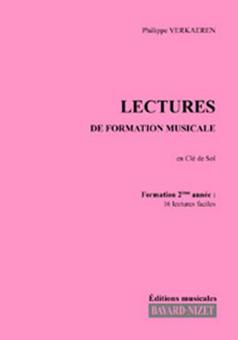 Lectures de formation musicale 2 - Chant clé de sol 