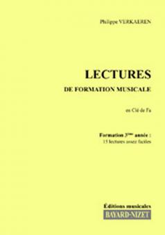 Lectures de formation musicale 3 - Chant clé de fa 