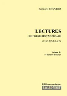 Lectures de formation musicale 4 - Chant 2 clés 