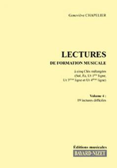 Lectures de formation musicale 4 - Chant 5 clés 