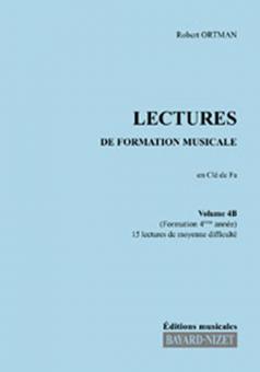 Lectures de formation musicale 4B - Chant clé de fa 