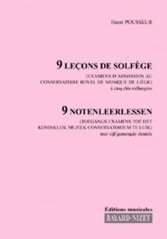 9 leçons de solfège d'examens - Chant 5 clés 