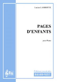 Pages d'enfants 
