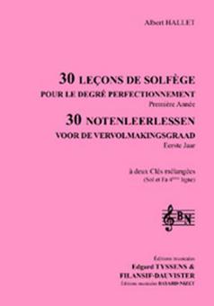 30 leçons de solfège perfectionnement - Chant élève 2 clés 