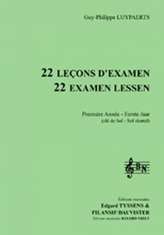 22 leçons d'examen - 1ère année - Chant élève 