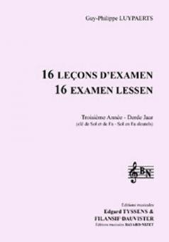 16 leçons d'examen - 3ème année - Chant élève 2 clés 