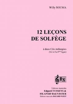 12 leçons de solfège à 2 clés mélangées - Accompagnement 