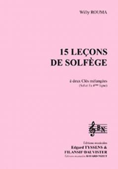 15 leçons de solfège à 2 clés mélangées - Accompagnement 